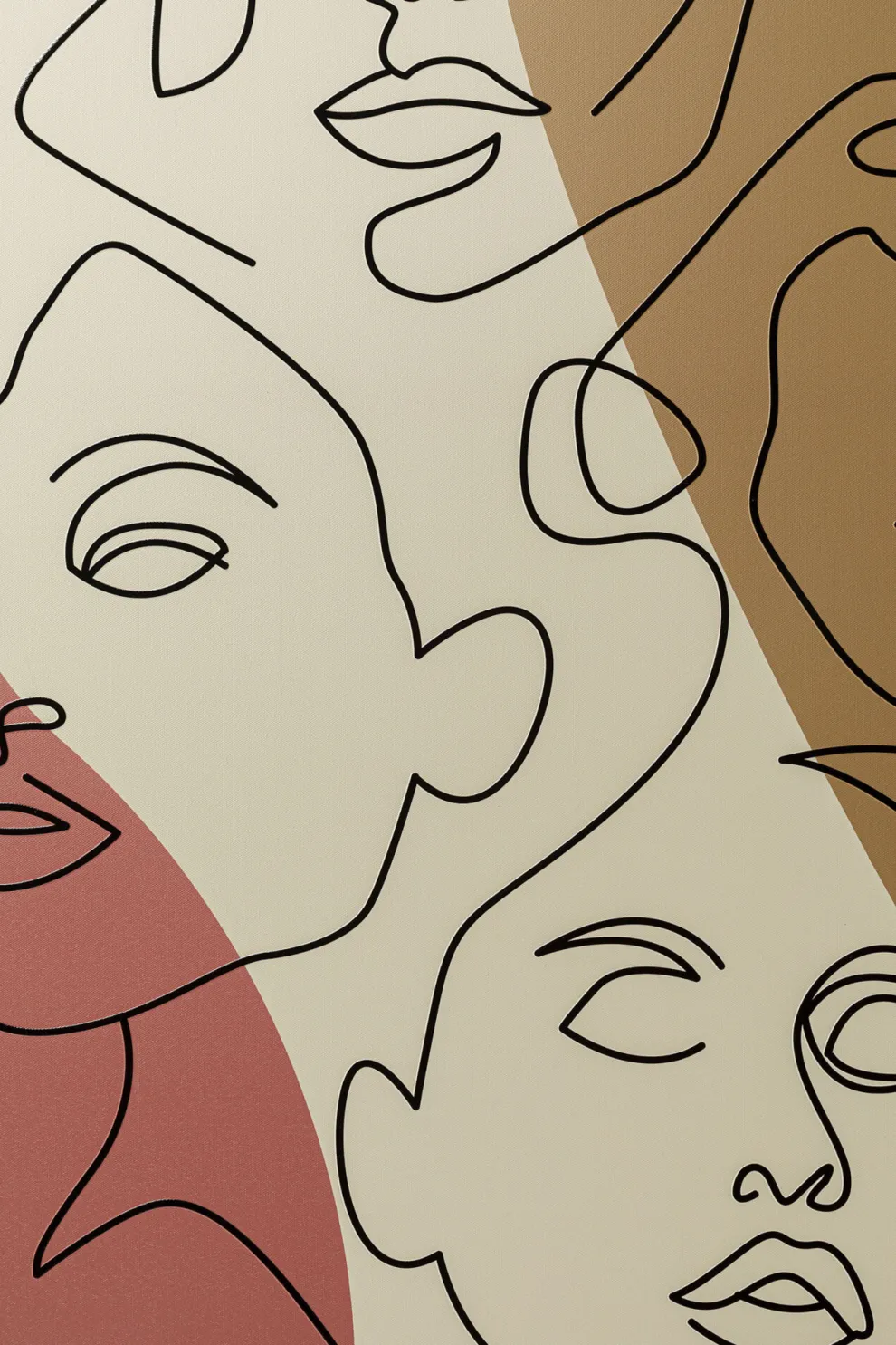 Schilderij Faccia Arte Tri Colore 90x120cm