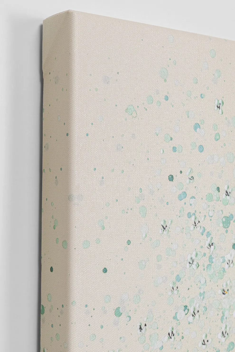 Schilderij Flower Boat Beige Green 80x100cm