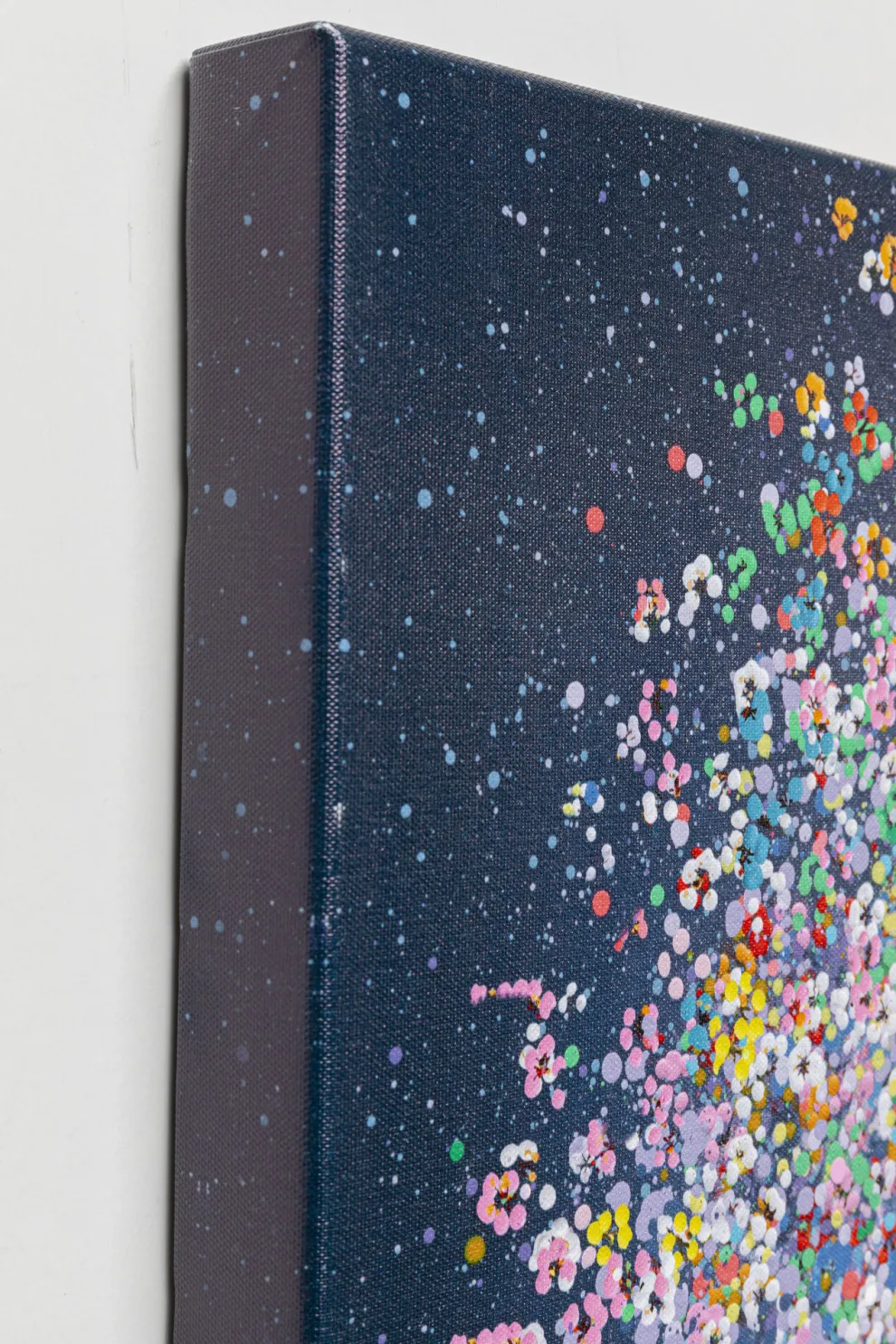 Schilderij Flying Elephant At Night 120x160cm