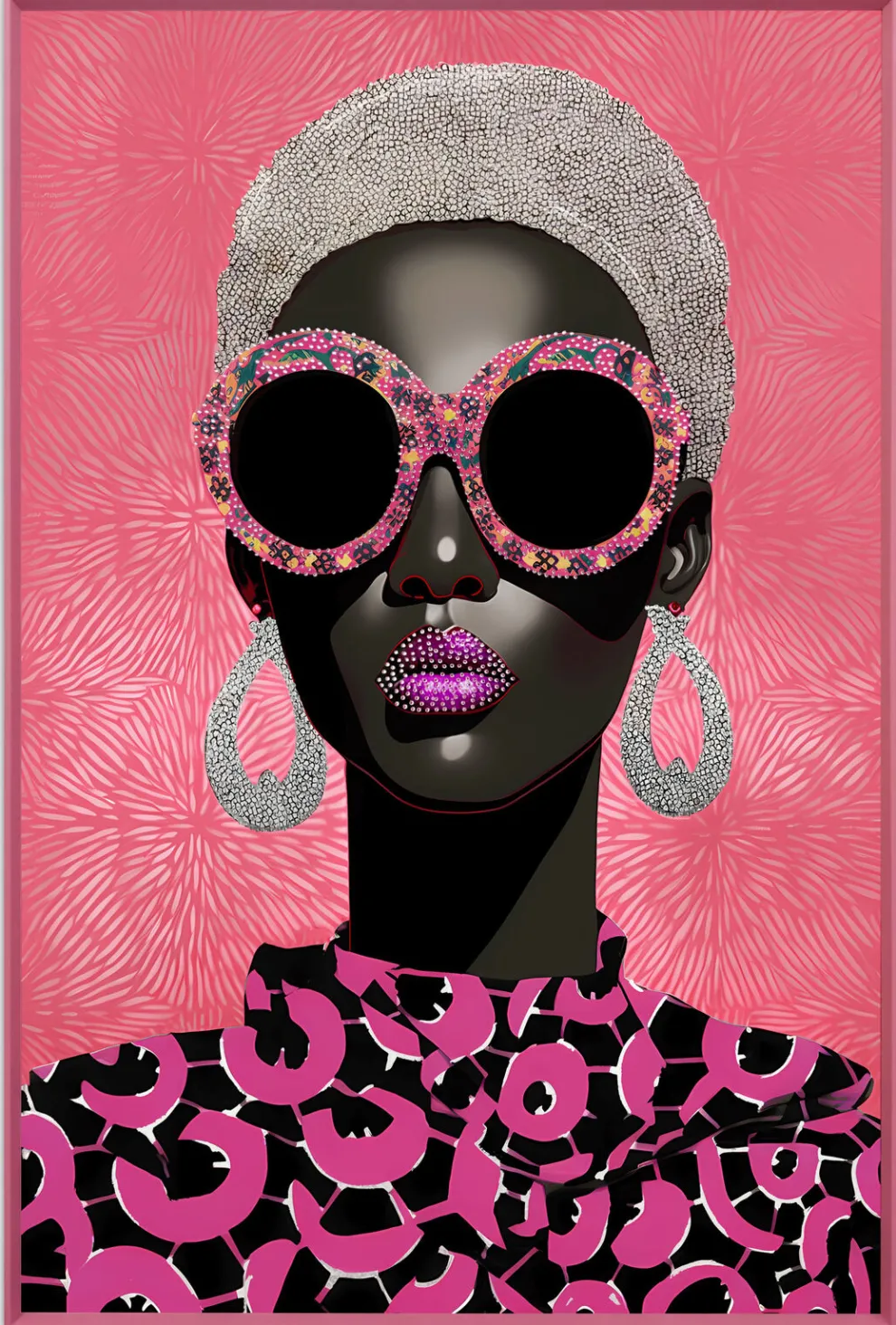 Schilderij Met Lijst Swinging Sixties 75x115cm