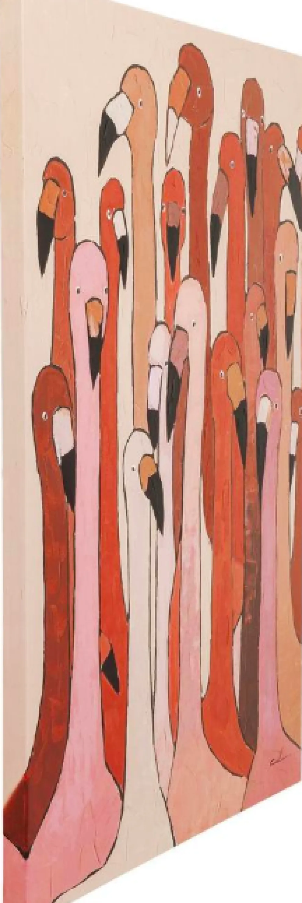 Schilderij Touched Flamingo Meeting 120x90cm