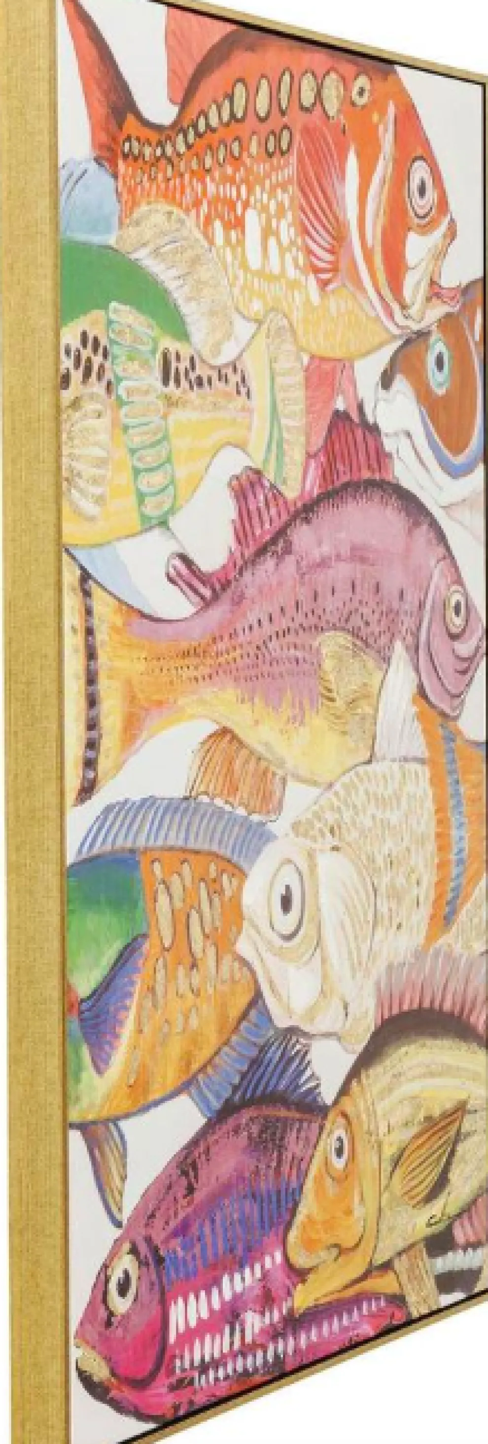 Schilderij Touched Fish Meeting One 100x75cm