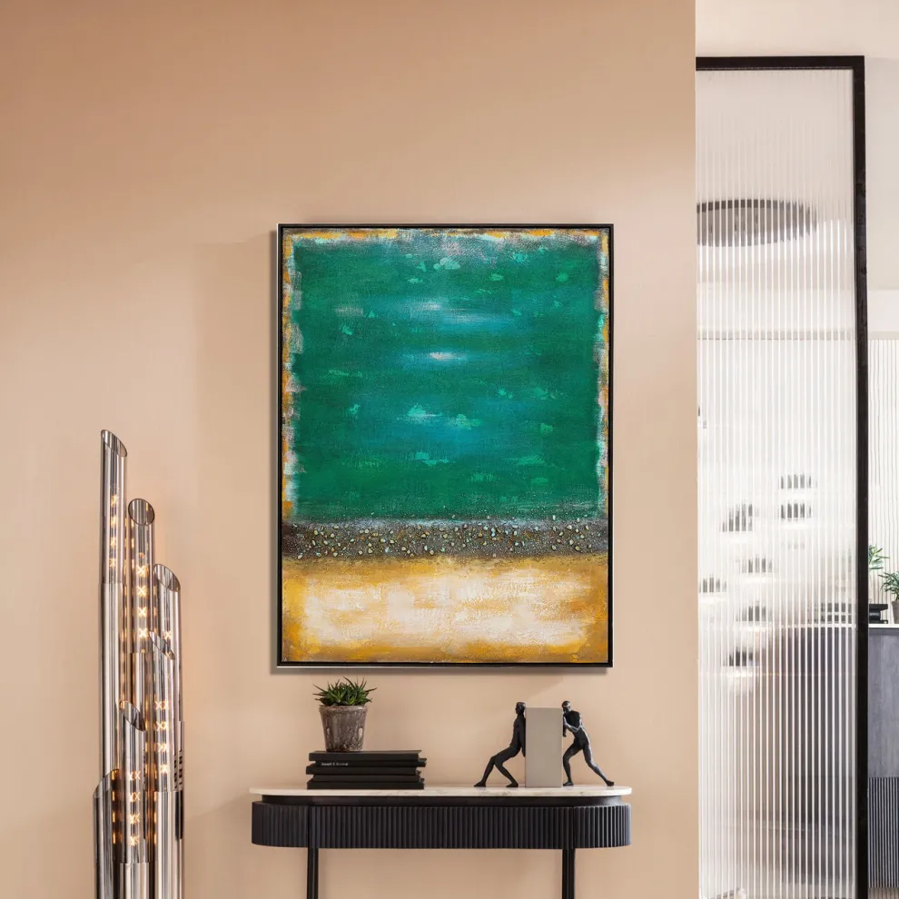 Schilderij Vista Green 90x120cm