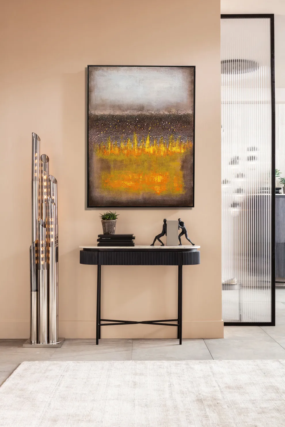 Schilderij Vista Yellow 90x120cm