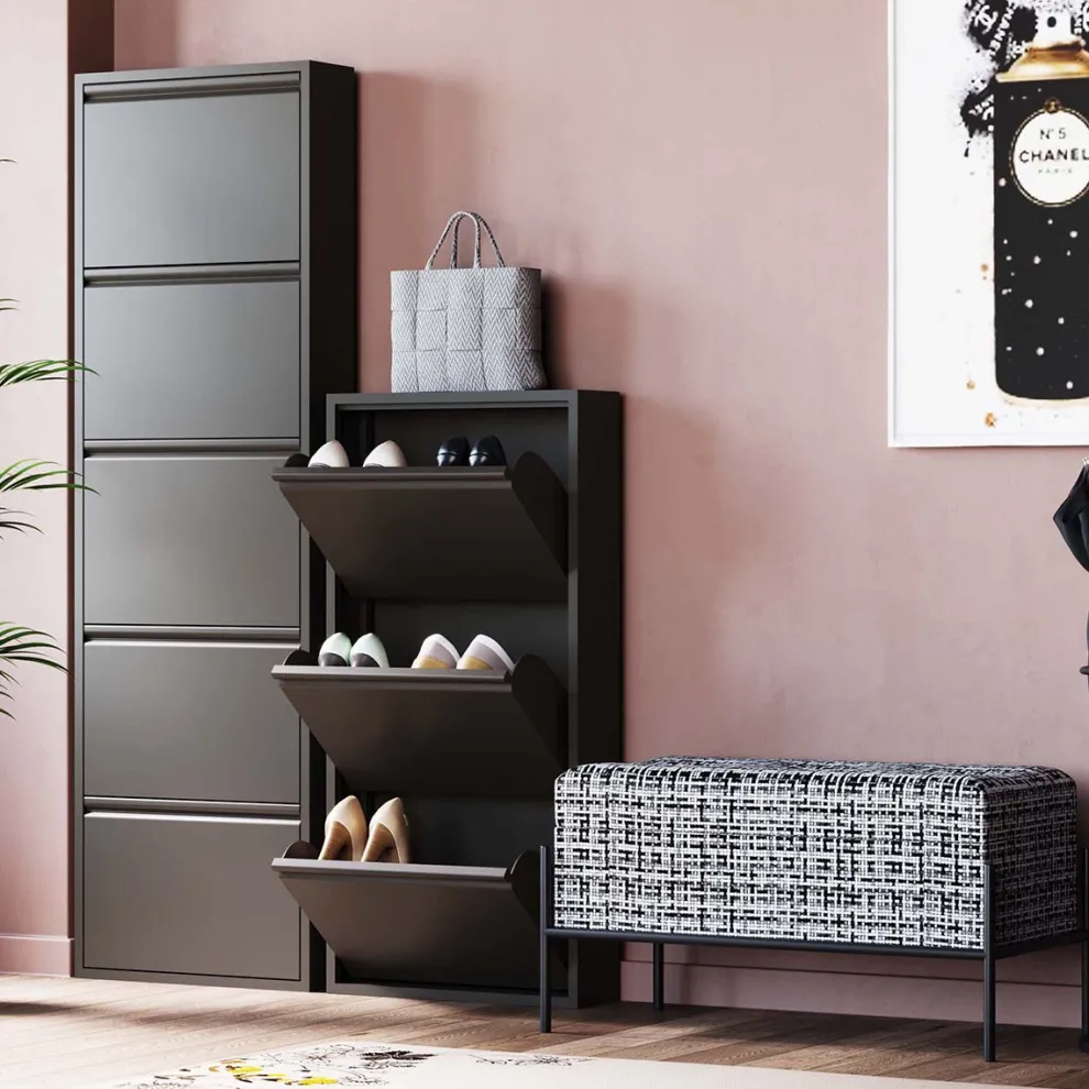 Schoenenkast Caruso 5 Black (MO)