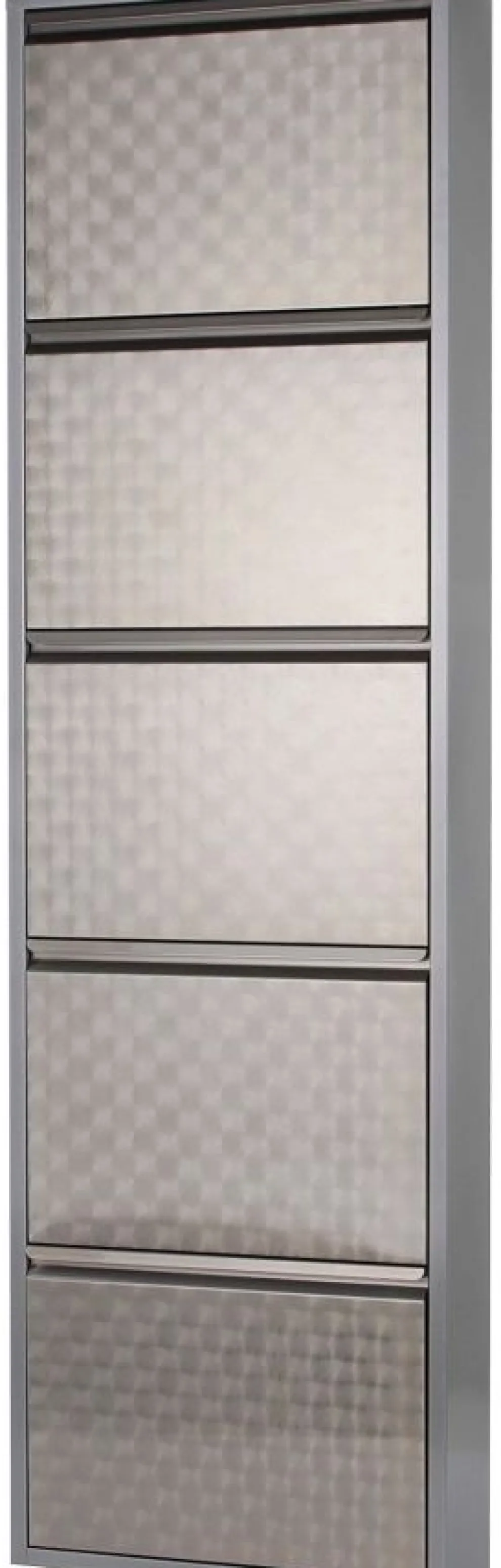 Schoenenkast Caruso 5 Silver Brushed (MO)