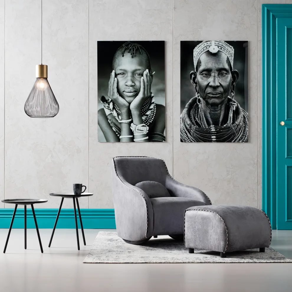 Schommelstoel Swing Ritmo Vintage Grijs