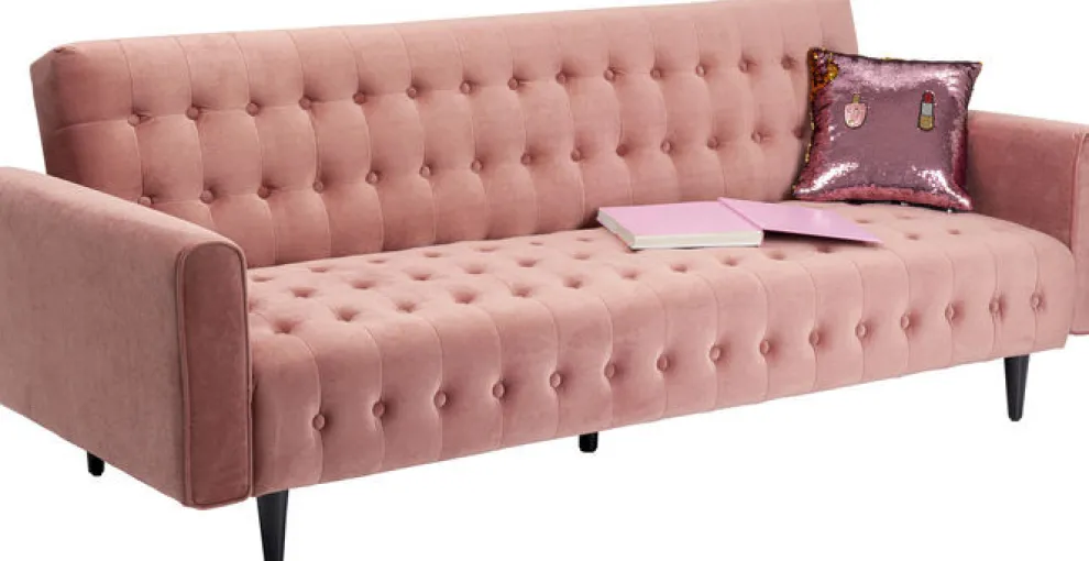 Slaapbank Milchbar Roze 219cm