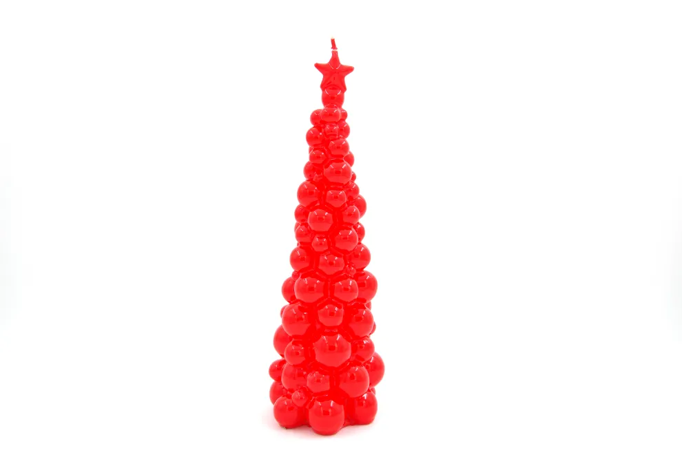 SMAQQ A Bubbly Xmas Candle Tree 30CM Radiant Red