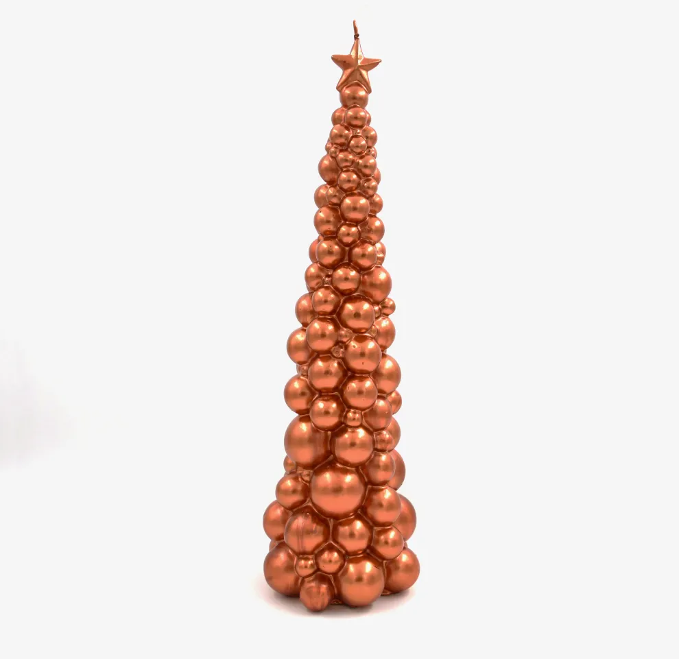 SMAQQ A Bubbly Xmas Candle Tree 47CM Copper