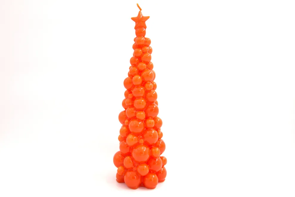 SMAQQ A Bubbly Xmas Candle Tree 30CM Dark Orange