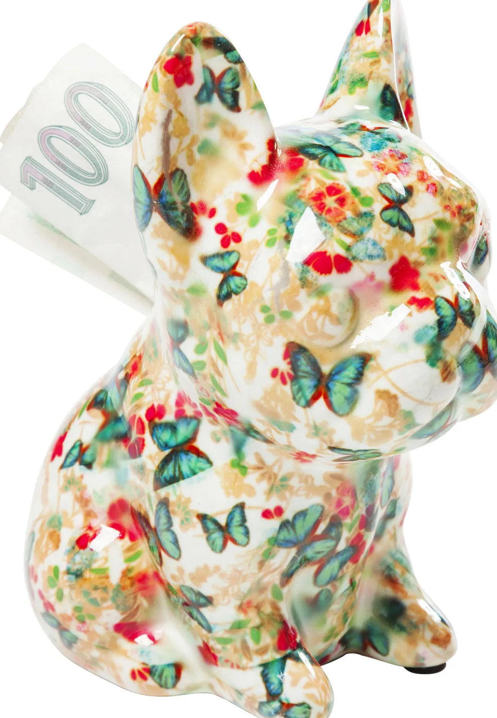 Spaarpot Dog Fiore 12cm Willekeurige Kleur