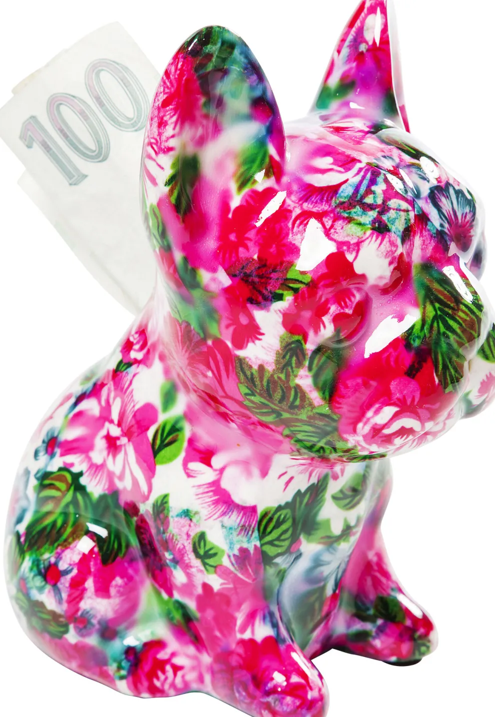 Spaarpot Dog Fiore 12cm Willekeurige Kleur