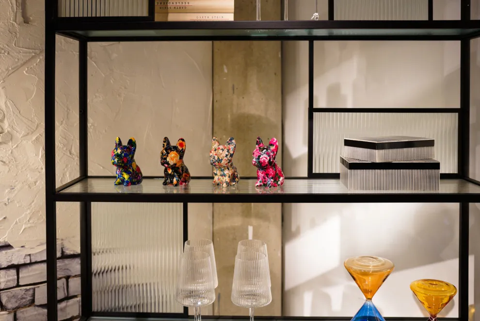 Spaarpot Dog Fiore 12cm Willekeurige Kleur