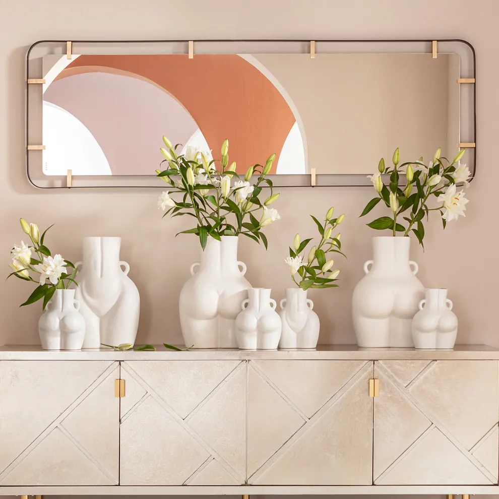 Spiegel Betsy Frame Rechthoekig Metaal 55x165cm