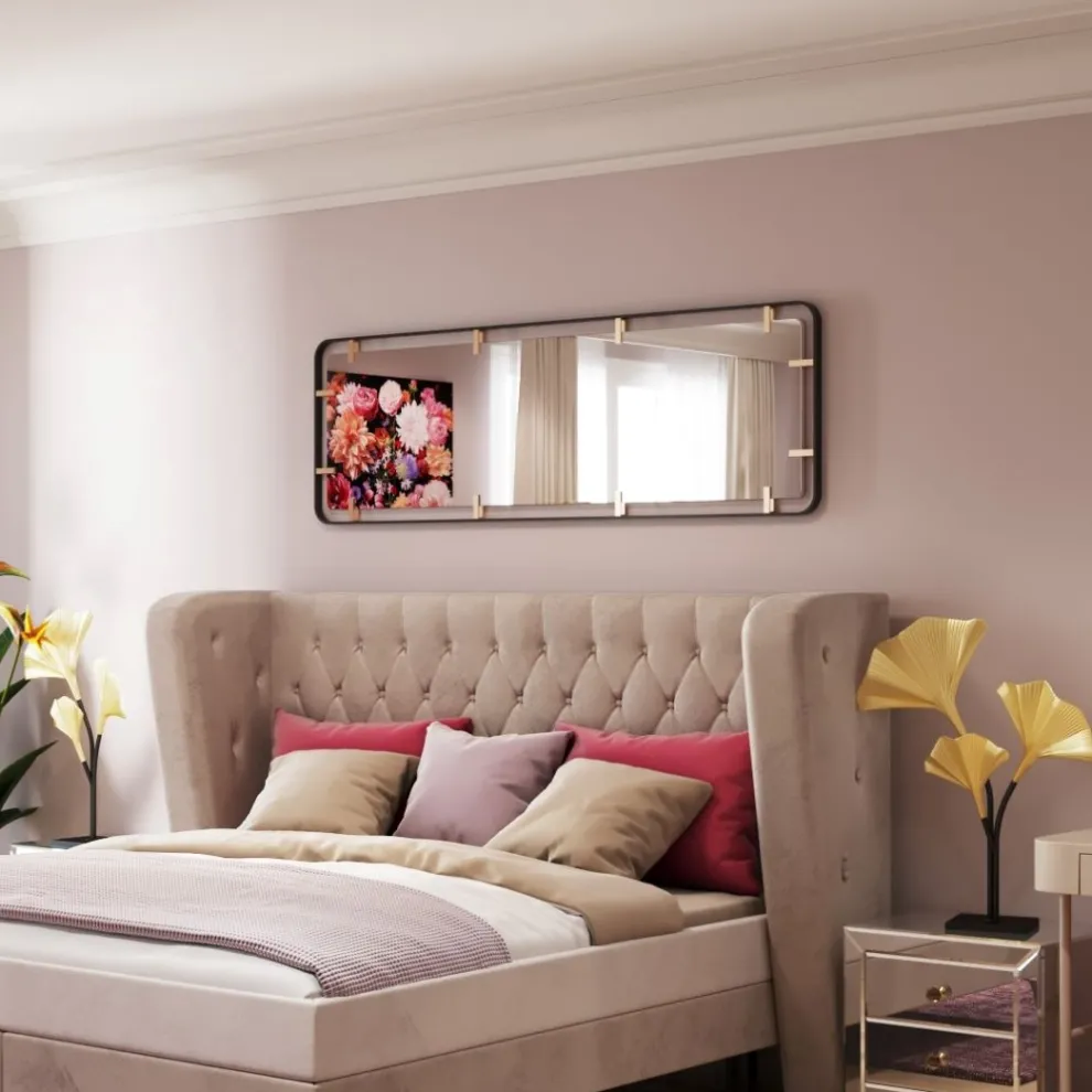 Spiegel Betsy Frame Rechthoekig Metaal 55x165cm