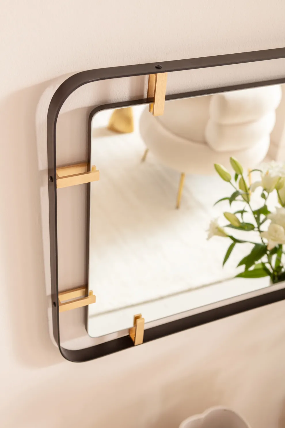 Spiegel Betsy Frame Rechthoekig Metaal 55x165cm