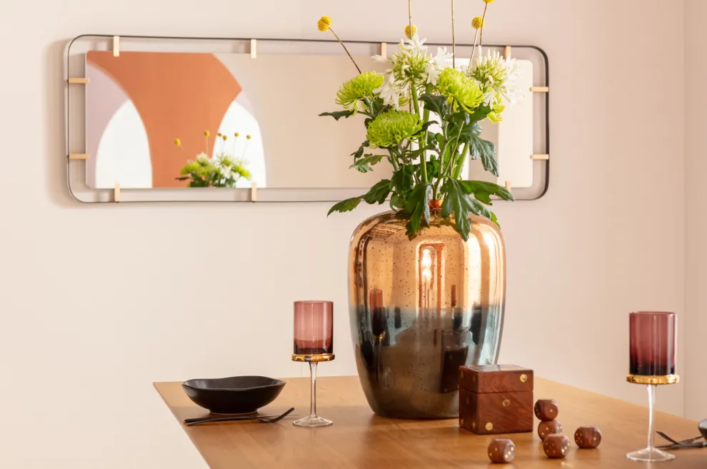 Spiegel Betsy Frame Rechthoekig Metaal 55x165cm