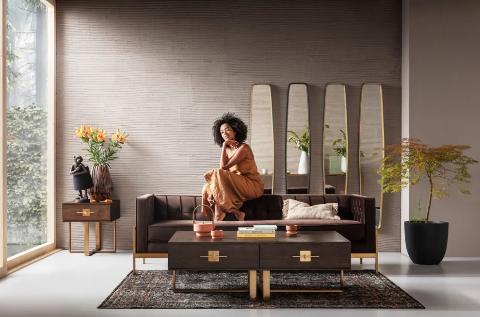 Spiegel Clip Black 32x177cm