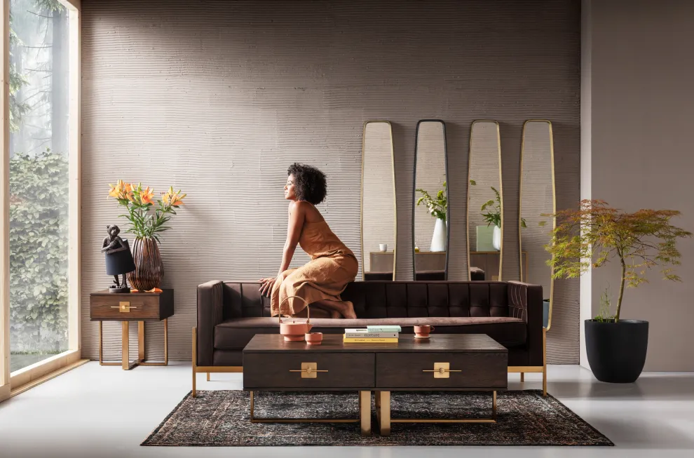 Spiegel Clip Black 32x177cm