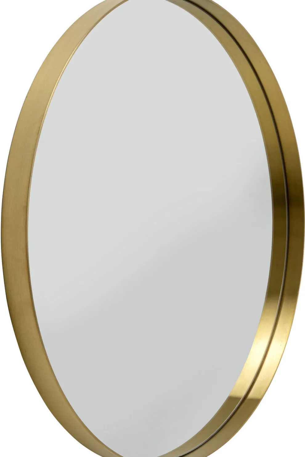 Spiegel Curve MO Messing Ø100cm