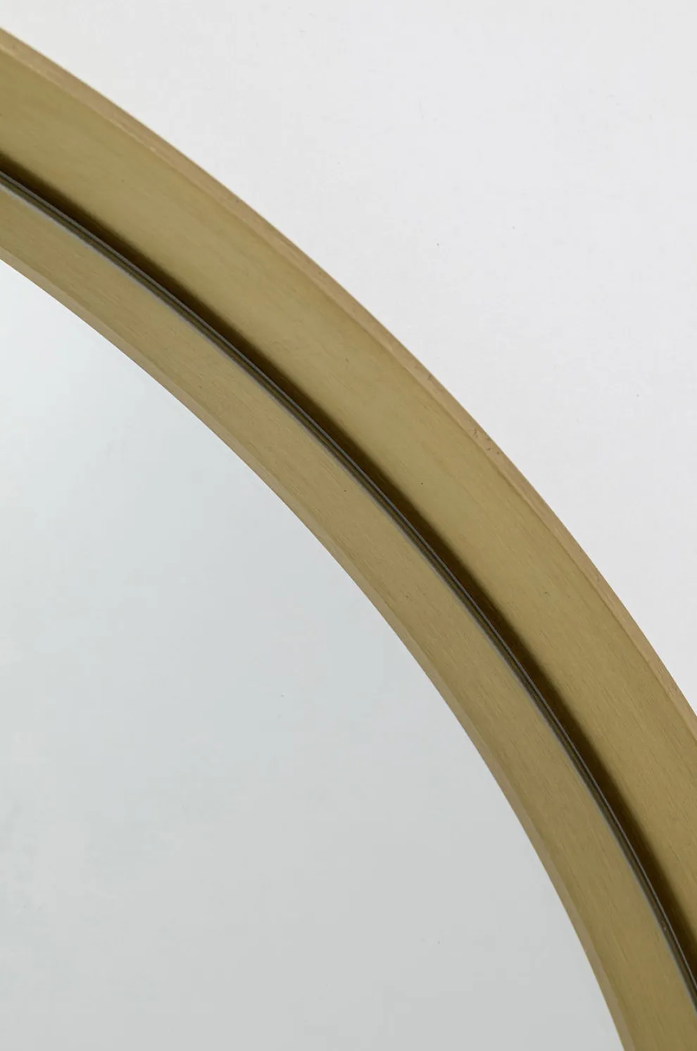 Spiegel Curve MO Messing Ø100cm