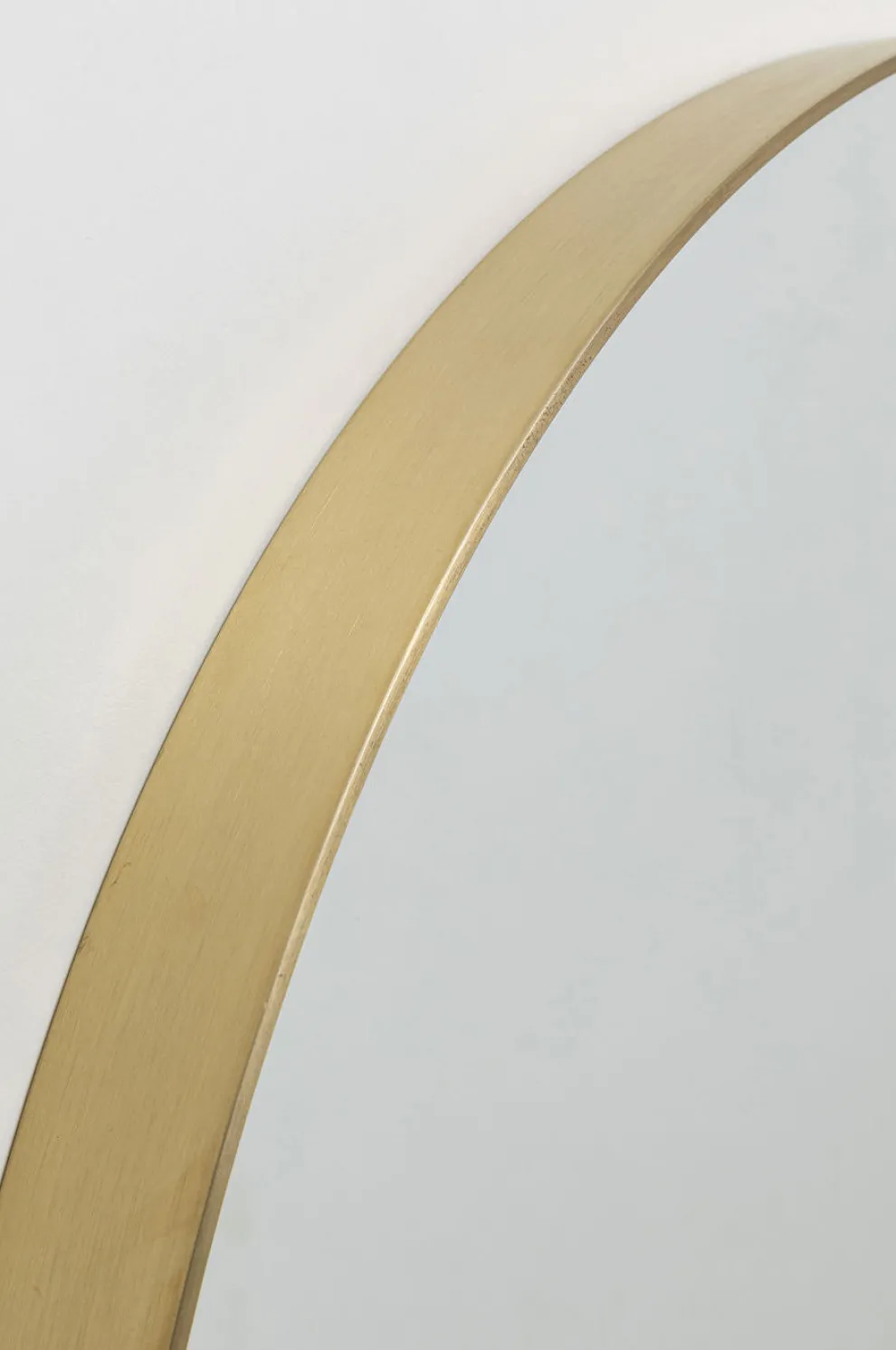 Spiegel Curve MO Messing Ø100cm