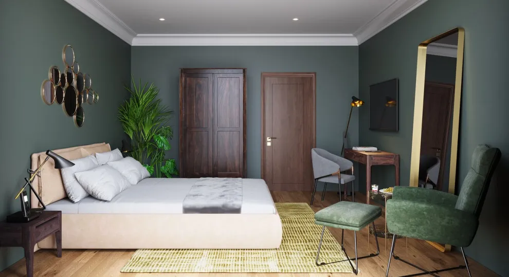 Spiegel Curve Rechthoekig Messing 70x200cm