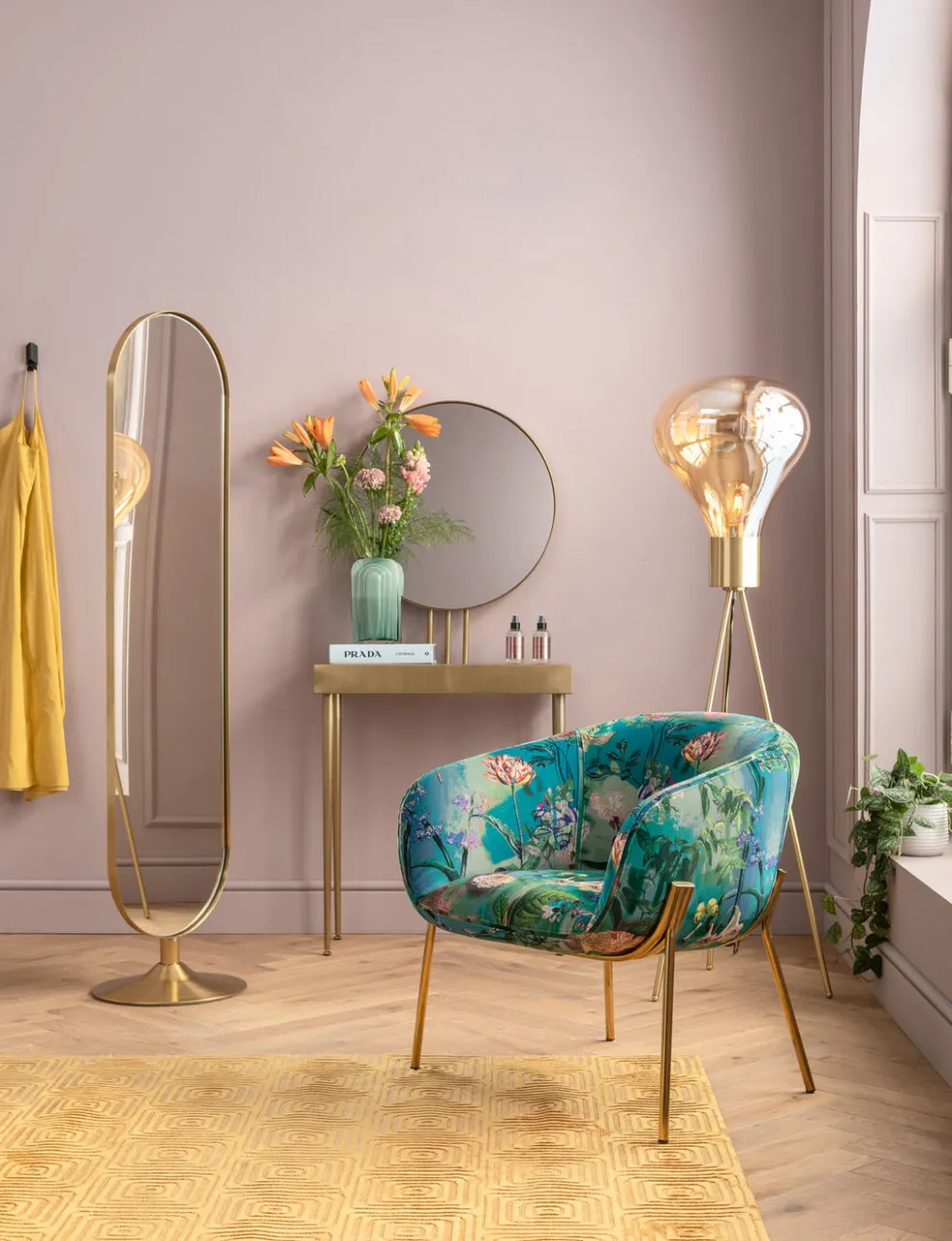 Spiegel Curve 40x170cm