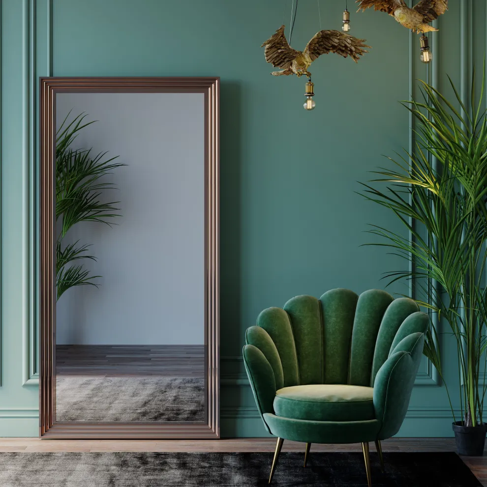 Spiegel Frame Zilver 180x90cm