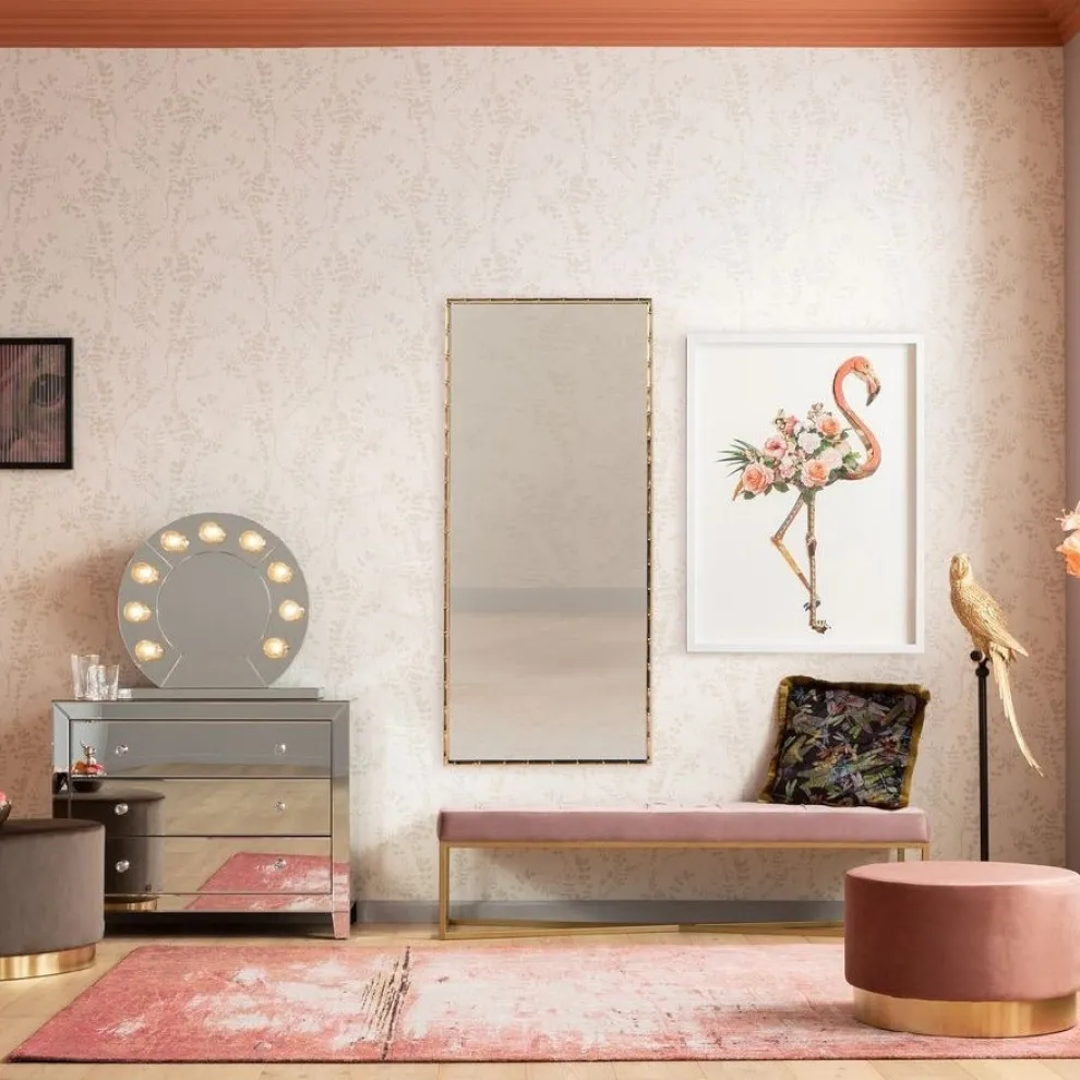 Spiegel Hipster Bamboe 80x180cm