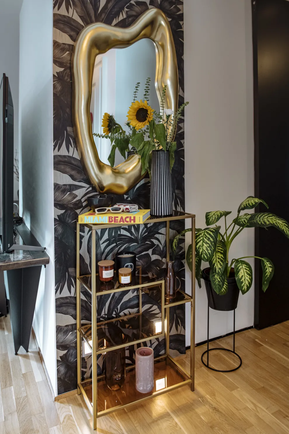 Spiegel Hologram Goud 68x117cm