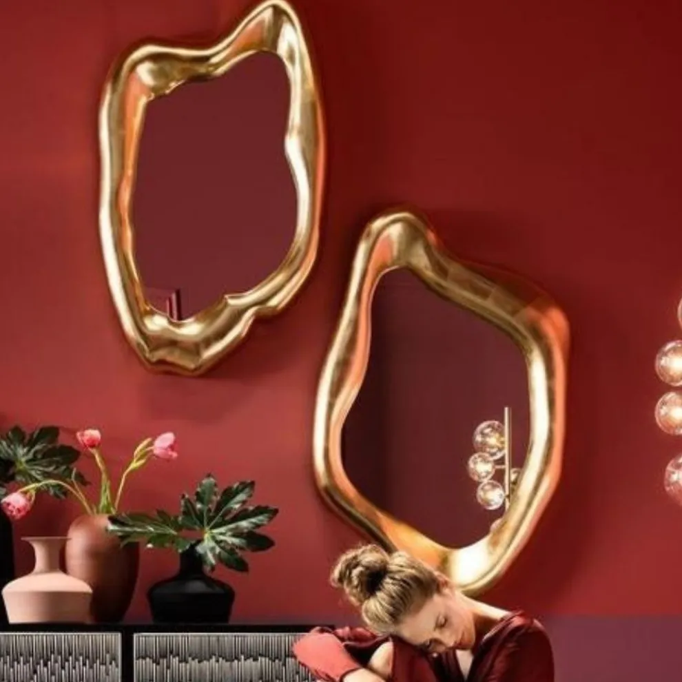 Spiegel Hologram Goud 76x119cm