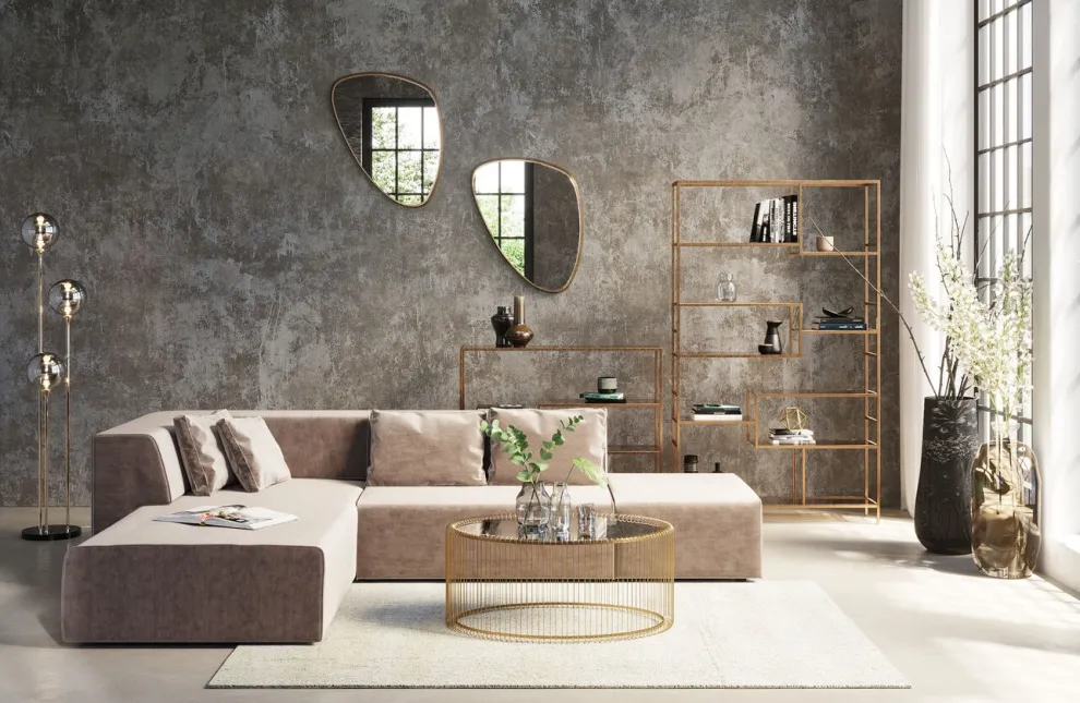 Spiegel Jetset Goud 56x83cm