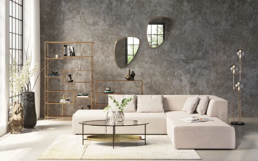 Spiegel Jetset Goud 56x83cm