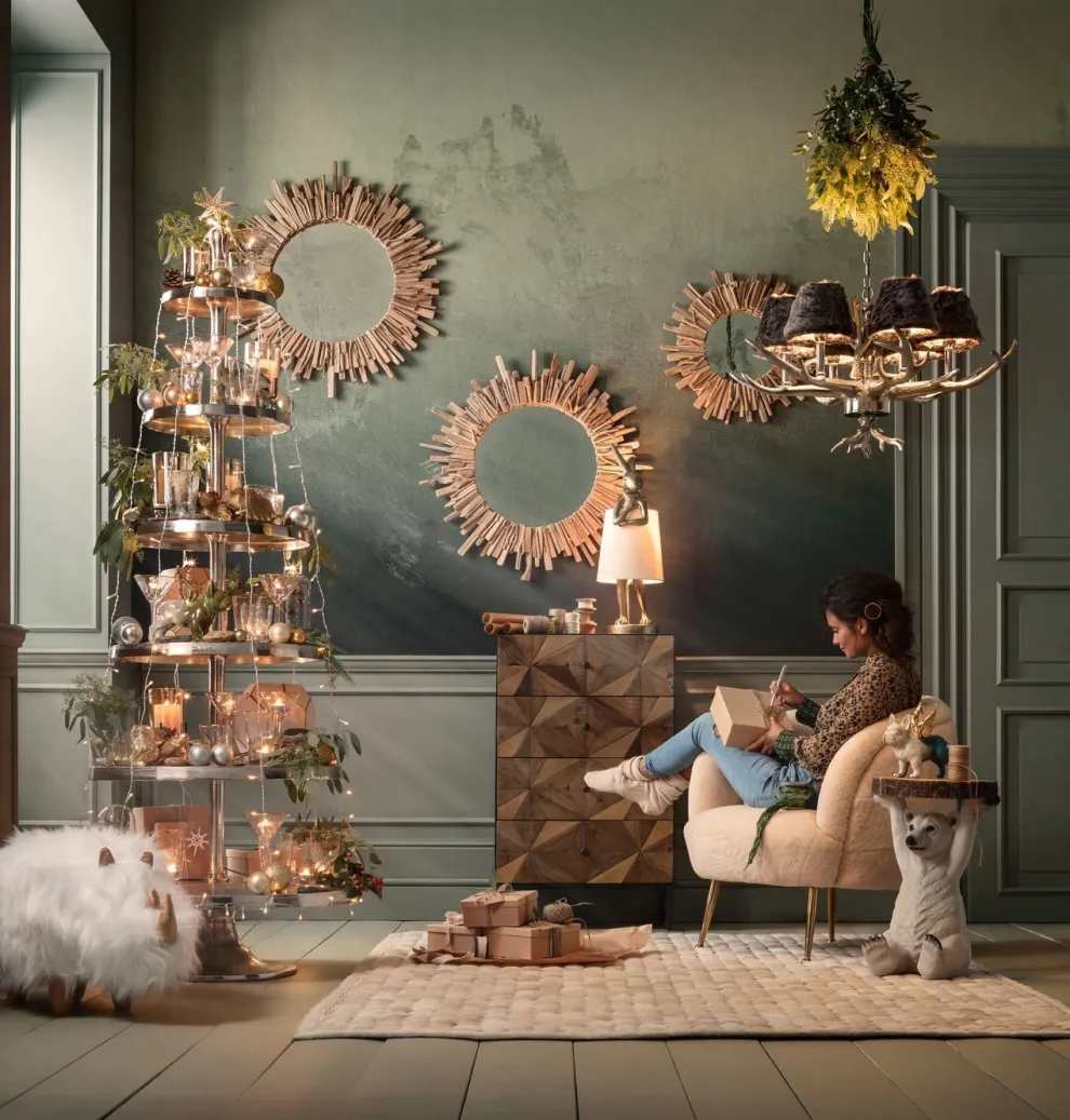 Spiegel Legno Ø82cm