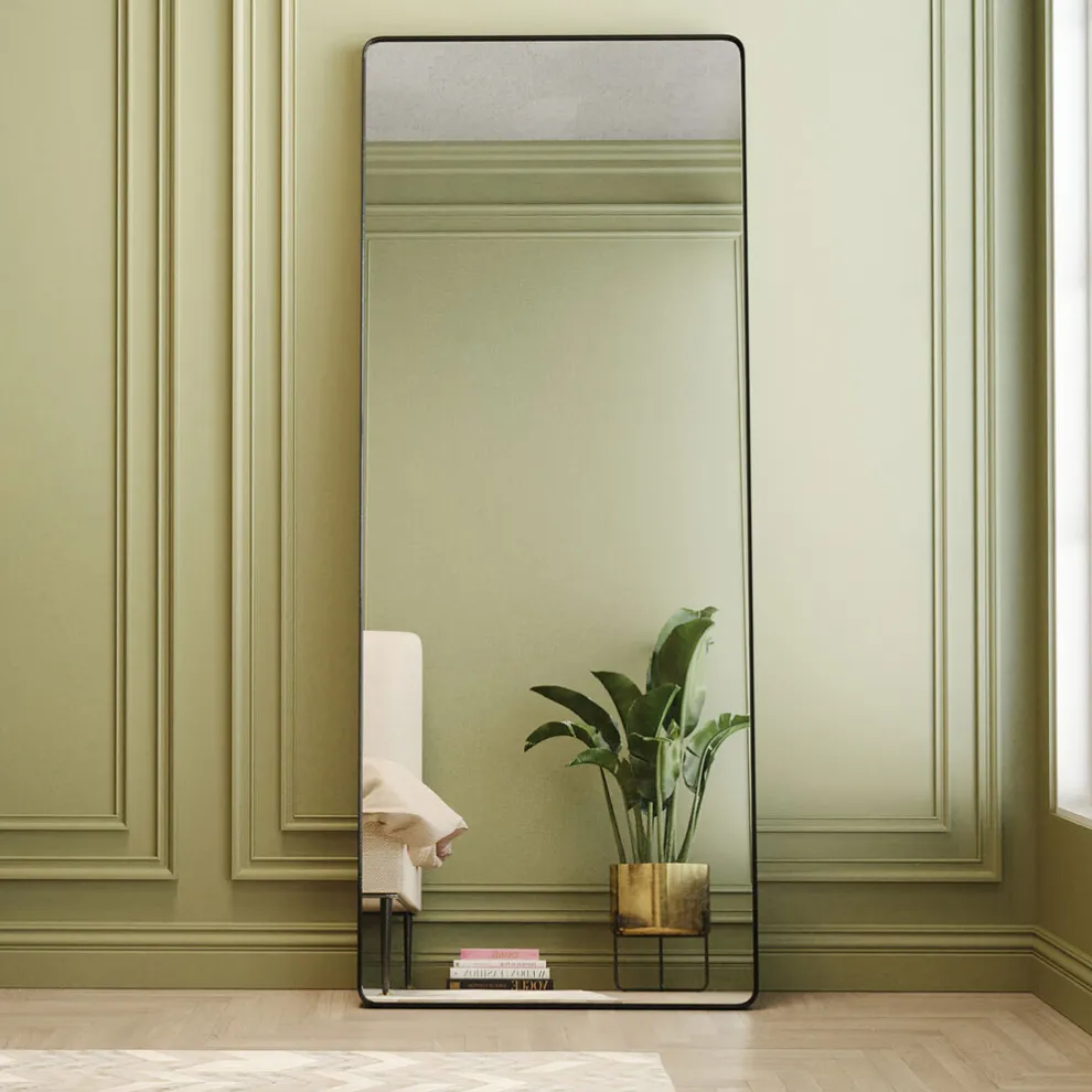 Spiegel Ombra MO Soft Zwart 80x200cm