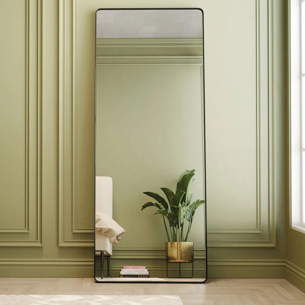 Spiegel Ombra Soft Zwart 200x80cm