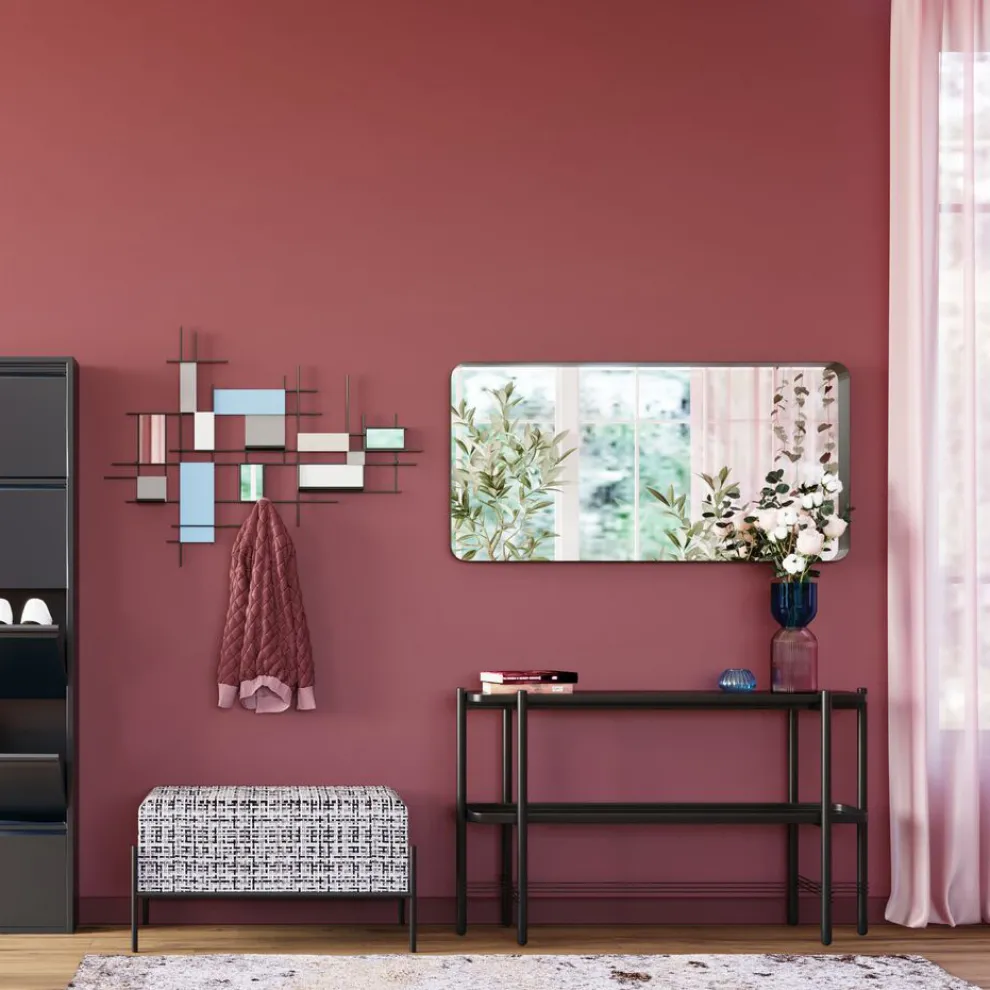 Spiegel Ombra Soft Zwart 120x60cm