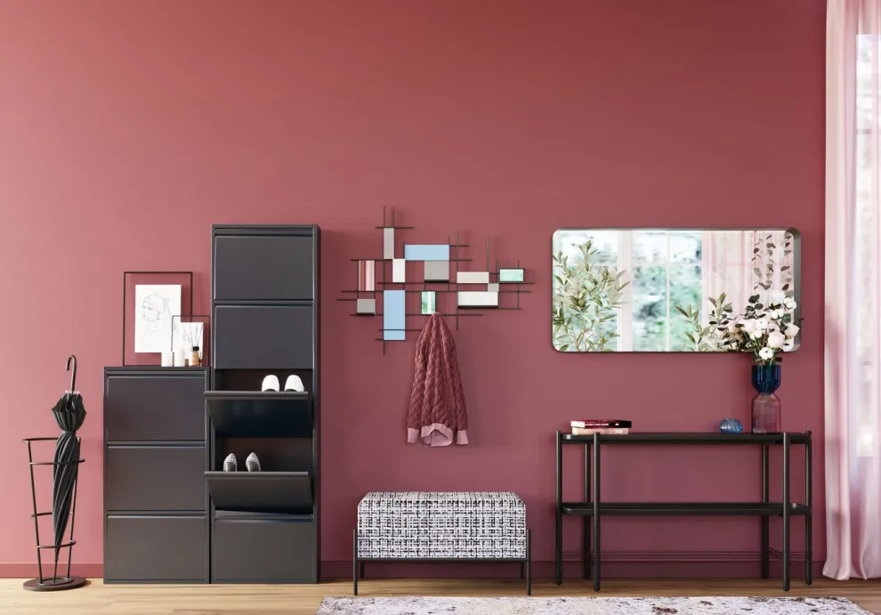 Spiegel Ombra Soft Zwart 120x60cm