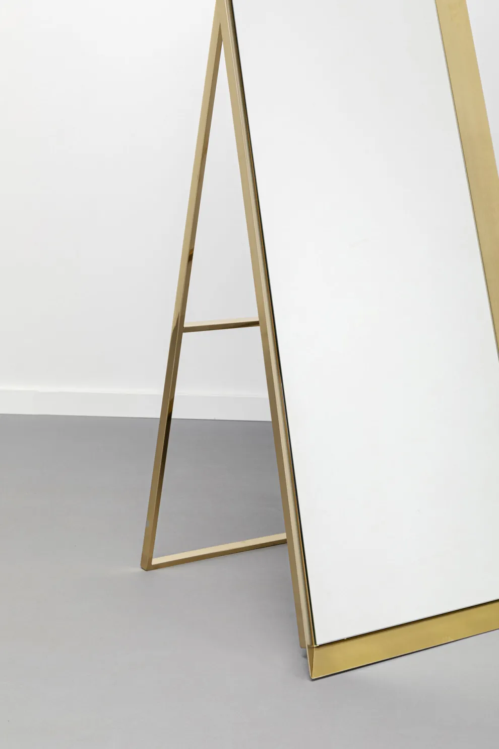 Staande Spiegel Arezzo Brass 53x160cm