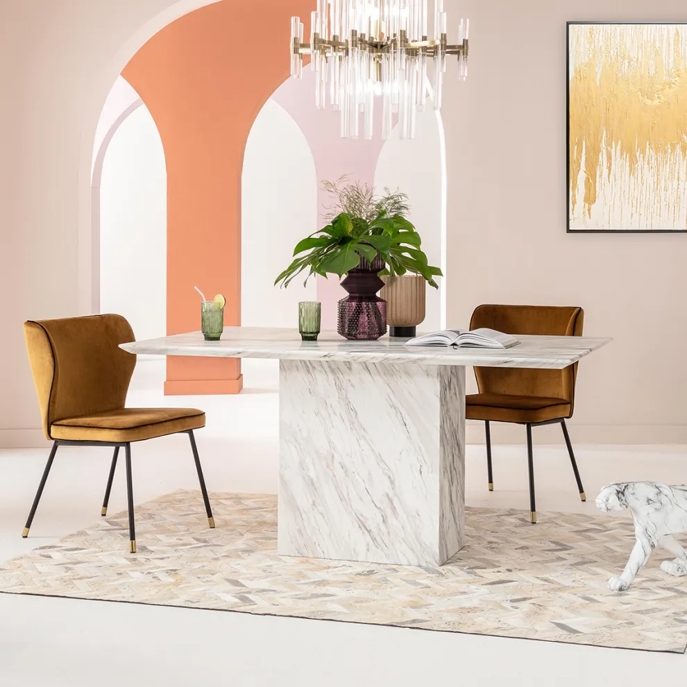 Tafel Artistico Marmer 160x90cm