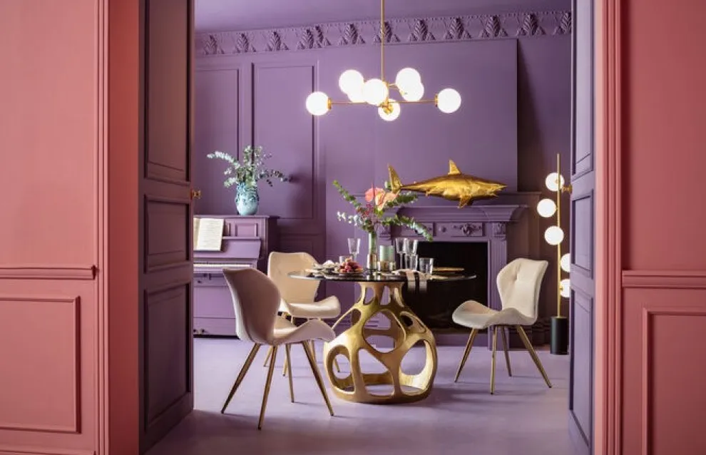 Tafel Volcano Goud Ø120cm