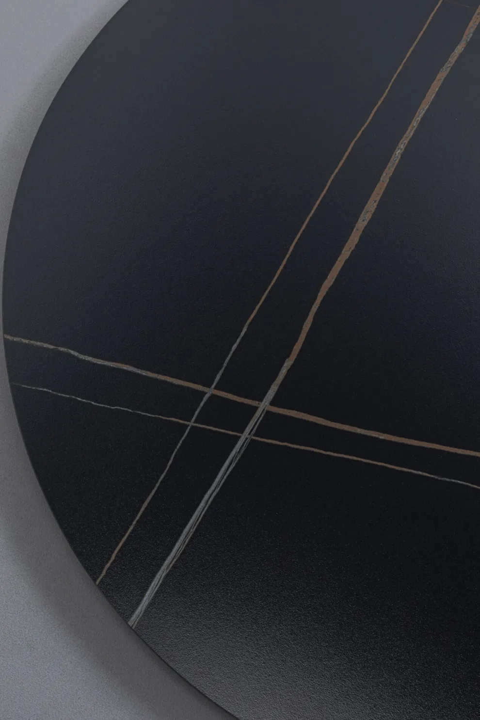 Tafelblad Invitation Round Ceramic Black 90cm