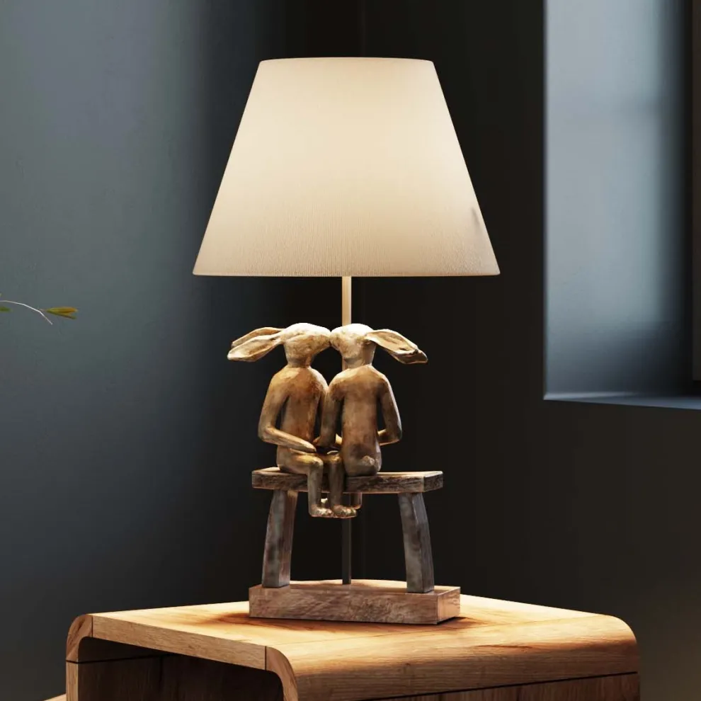 Tafellamp Animal Bunny Love 53cm