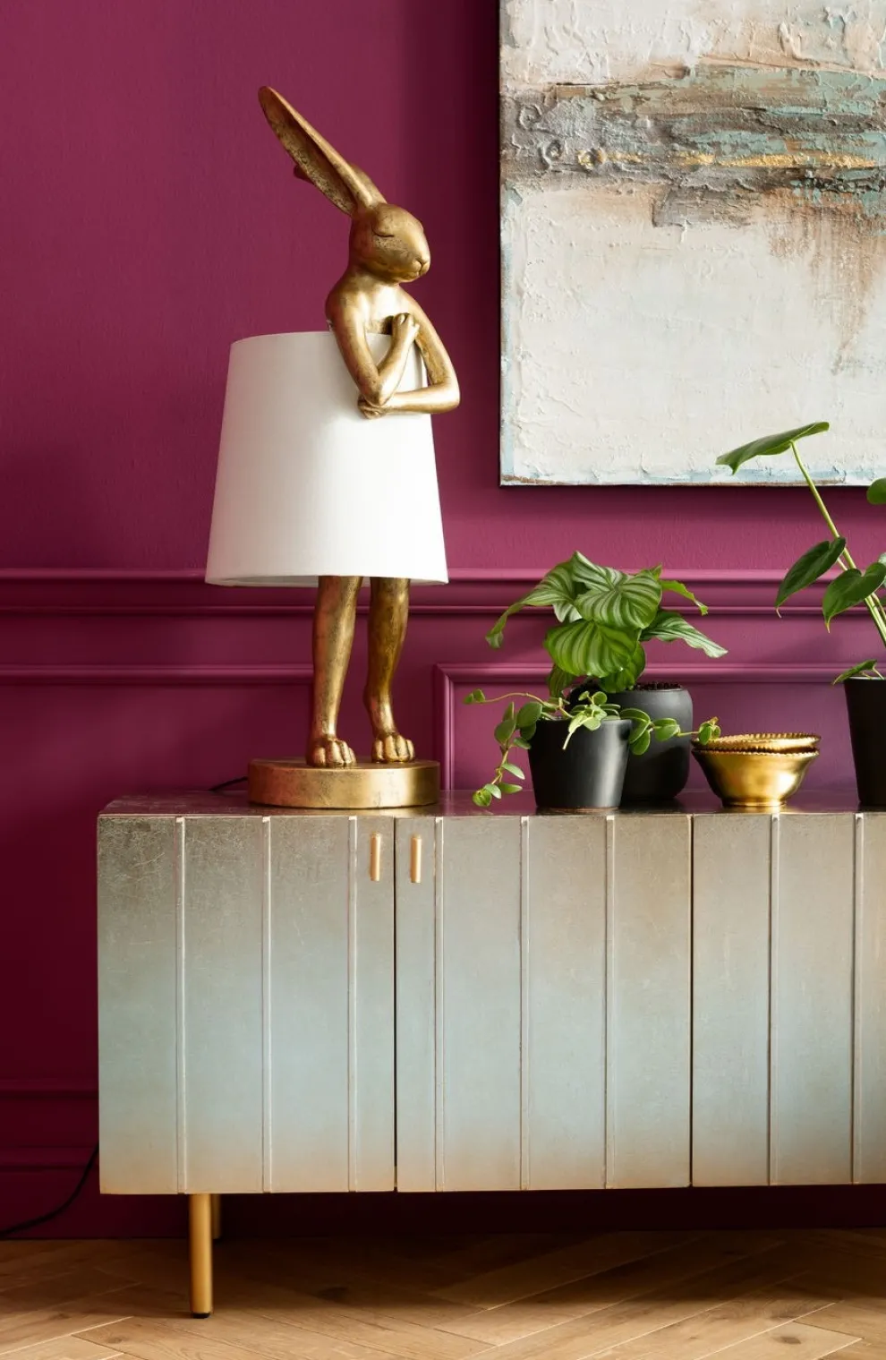 Tafellamp Animal Konijn Goud 88cm