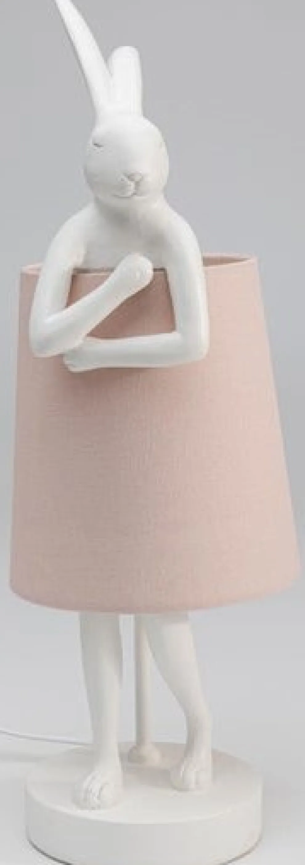Tafellamp Animal Rabbit White/Rose 50cm
