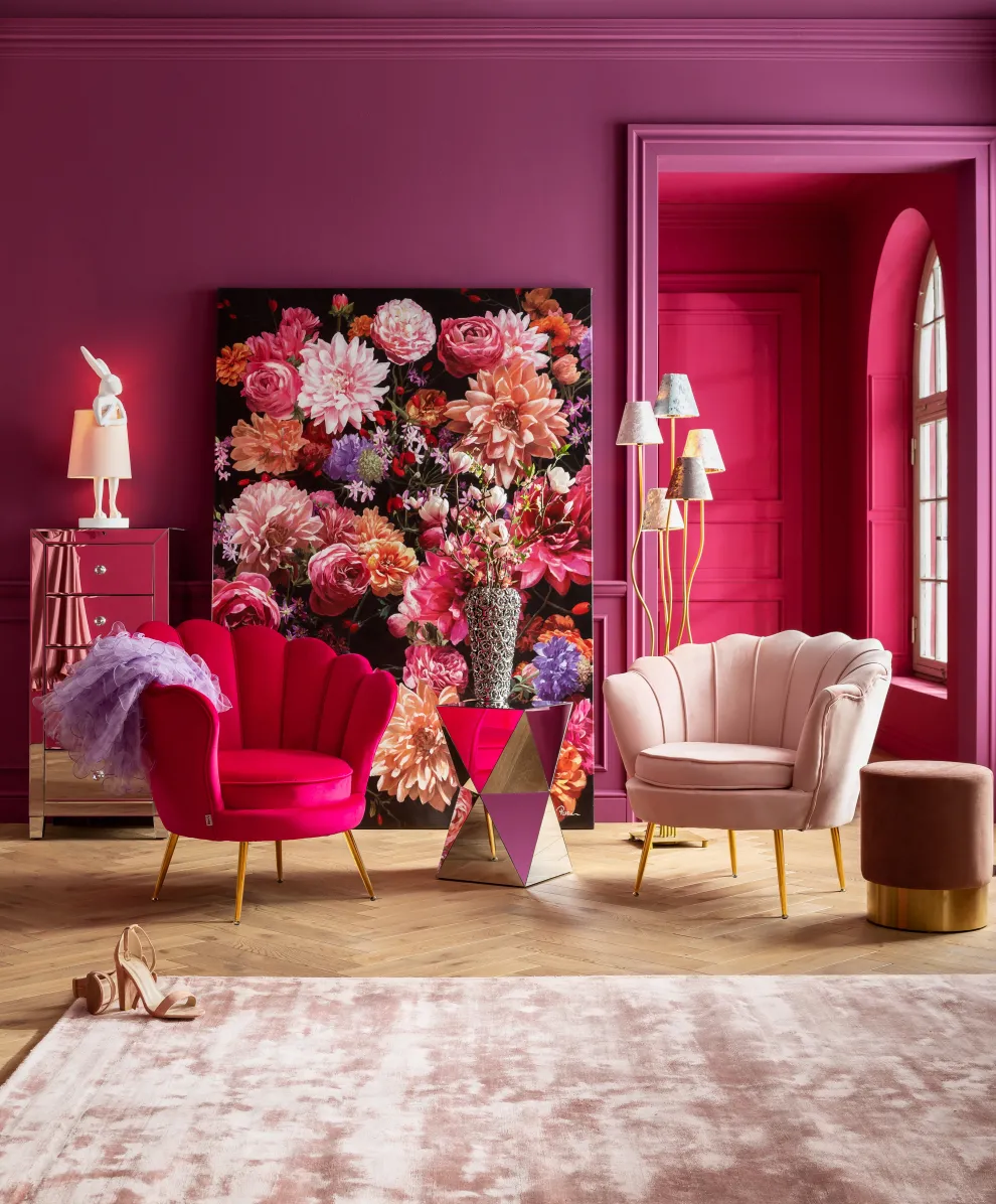 Tafellamp Animal Rabbit White/Rose 50cm