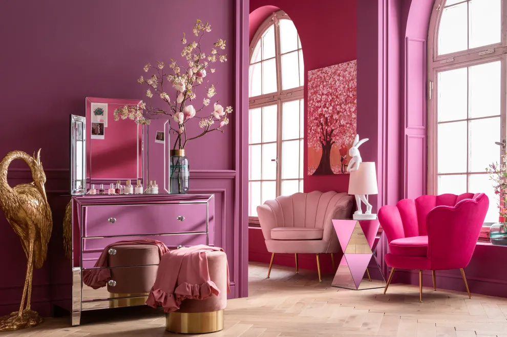 Tafellamp Animal Rabbit White/Rose 50cm