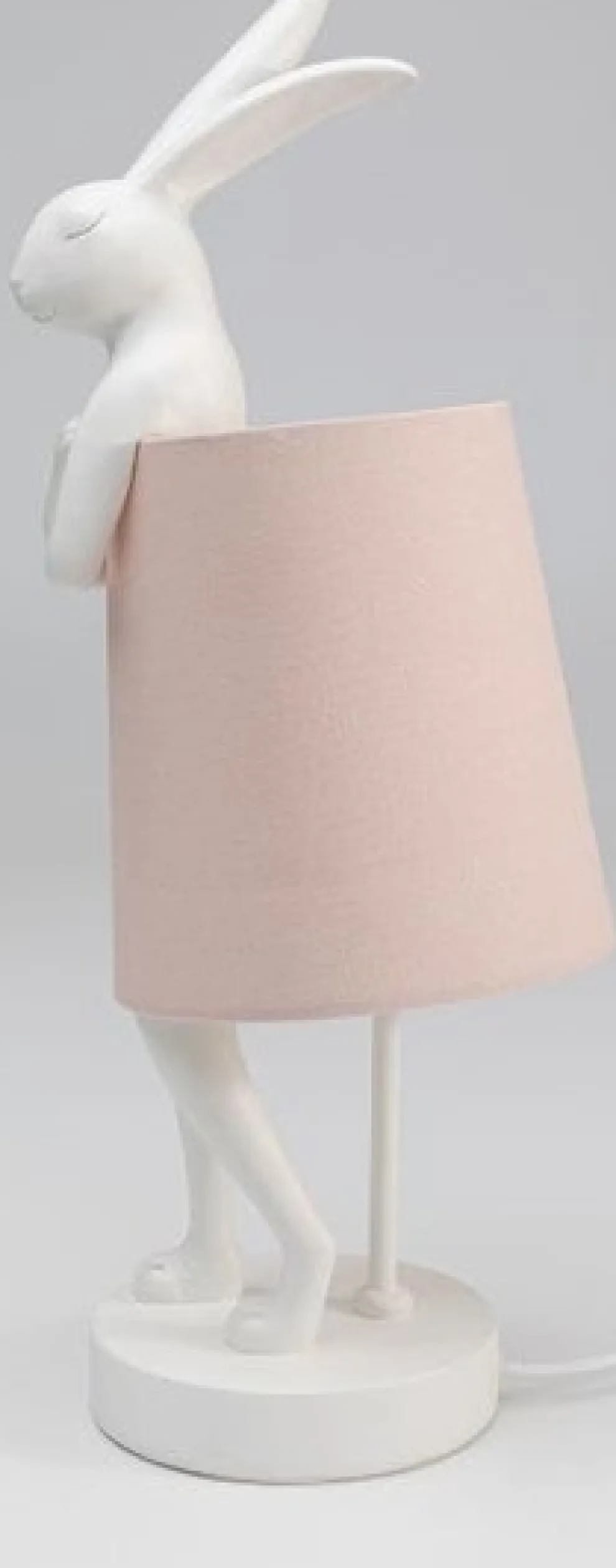 Tafellamp Animal Rabbit White/Rose 50cm